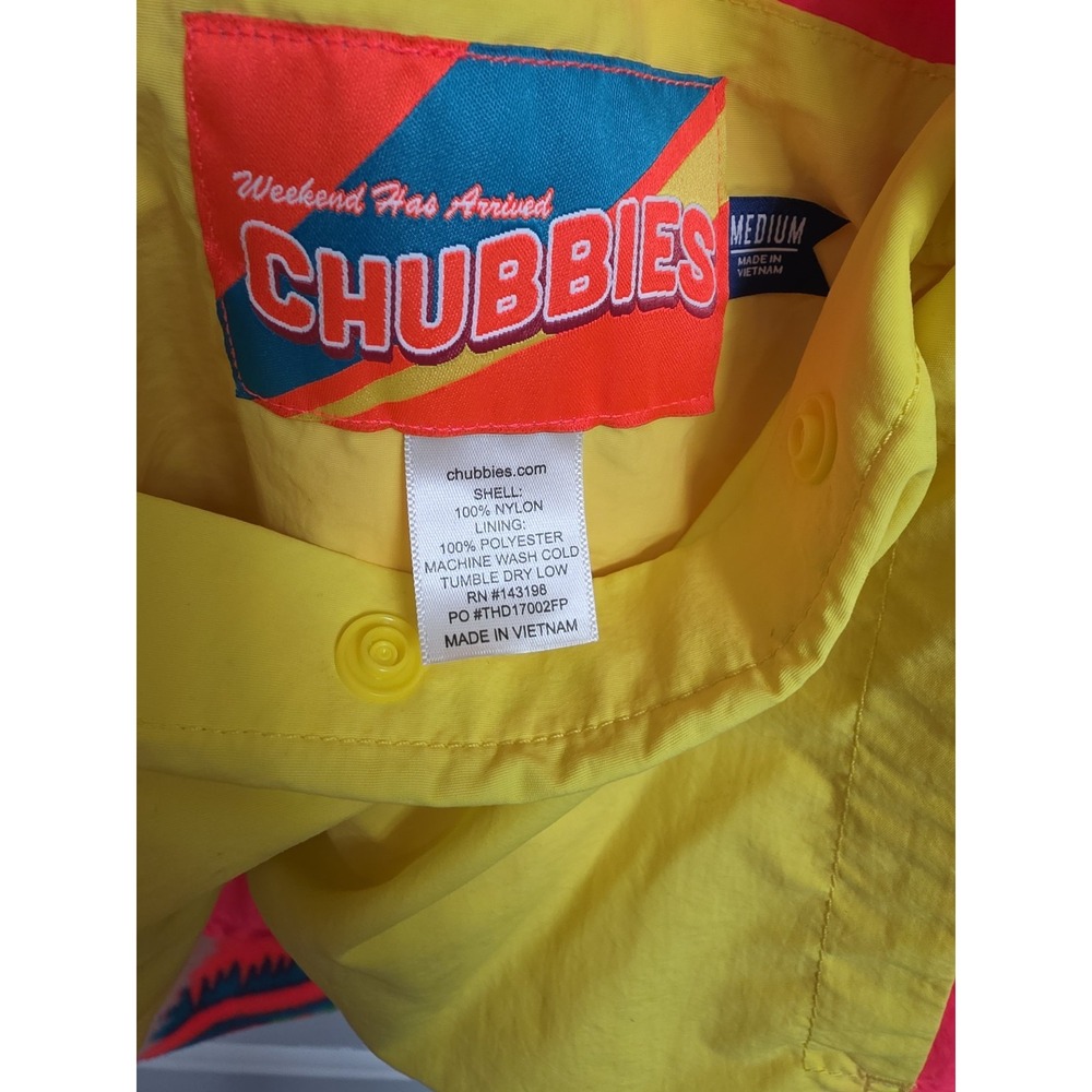 Chubbies Pullover Multi Color Jacket Medium - Picture 5 of 12